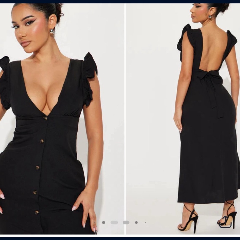 Fashion Nova Black Sleeveless Dress